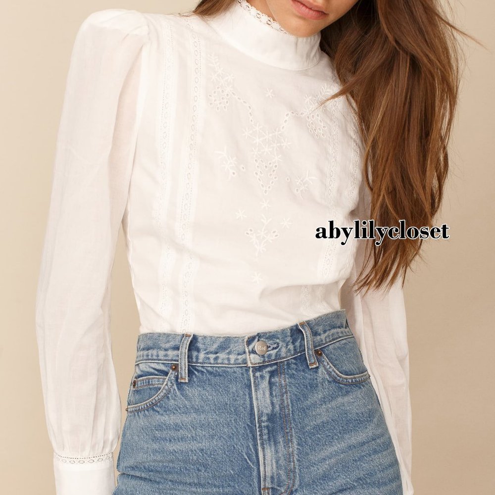 NWT Reformation Tennyson Top White XS - Picture 14 of 14